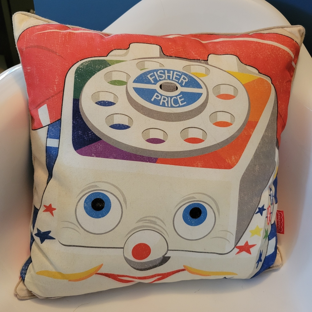 Fisher-Price Retro Toy Design Pillow